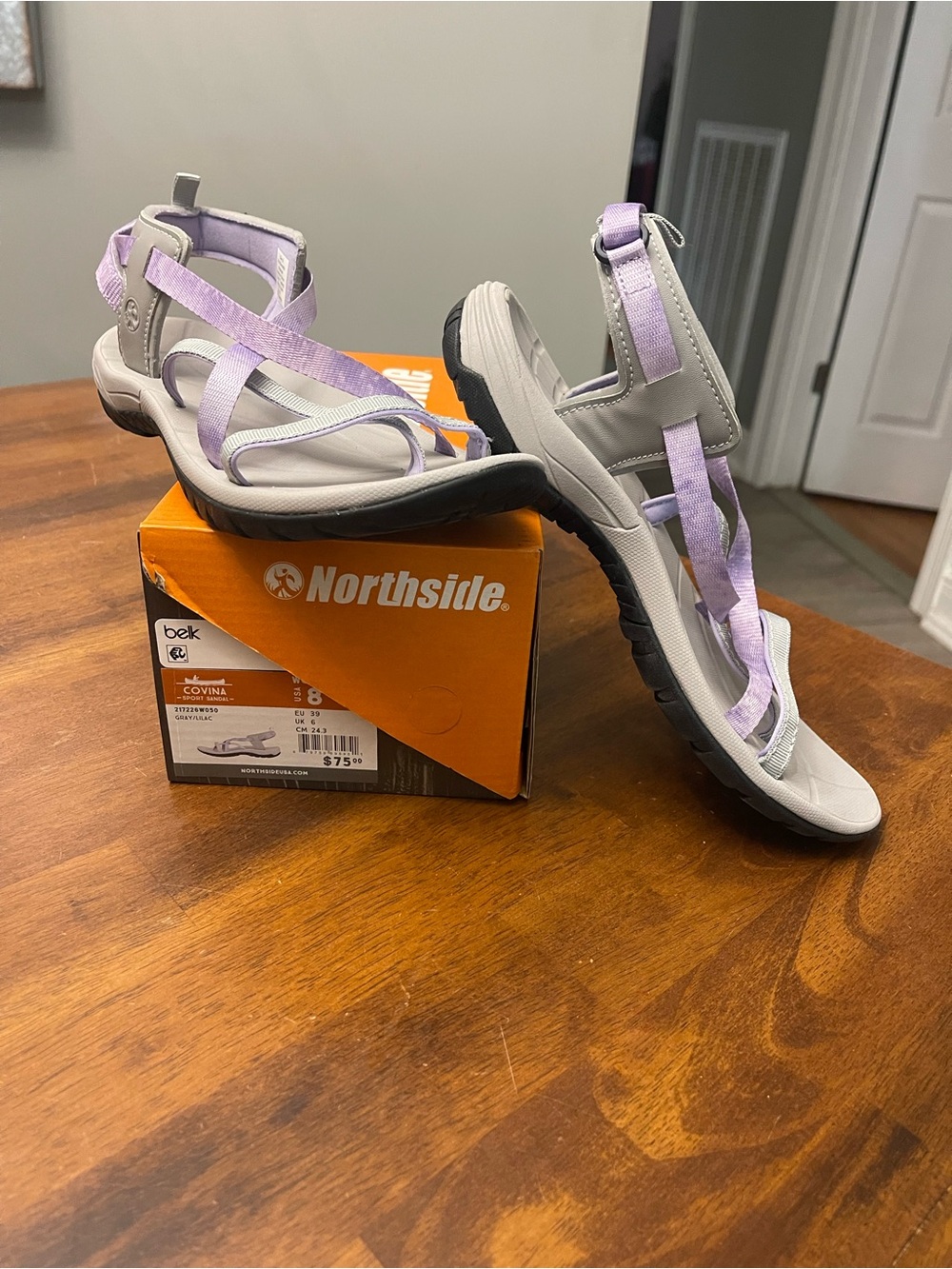 Northside Women’s Lavender Adjustable Strap Sandals